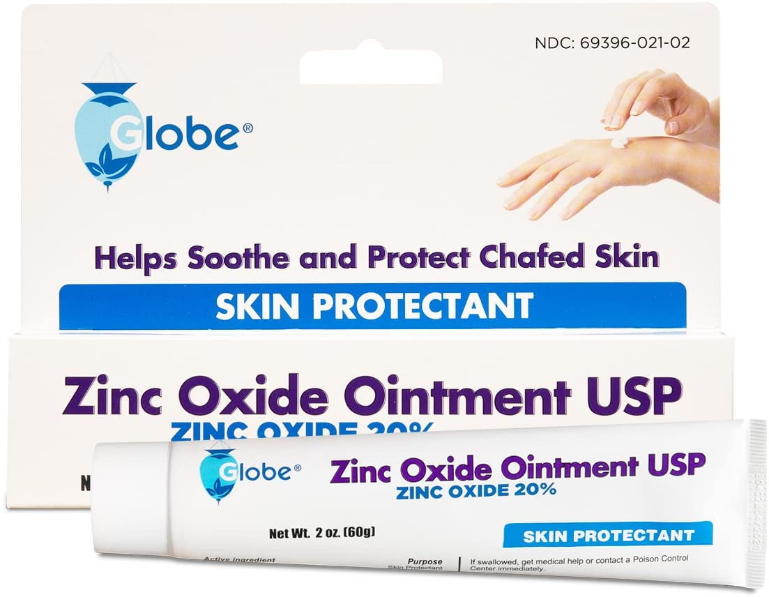 GLOBE Zinc Oxide Ointment 20 2 Ounce Tube Advanced Skin Protection
