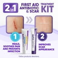 thumbnail image 3 of Cicatricure Skin Recovery Kit: Advanced Scar Gel & Open Wound Care Antibiotic, Adults & Kids, 2-Pack, 3 of 12