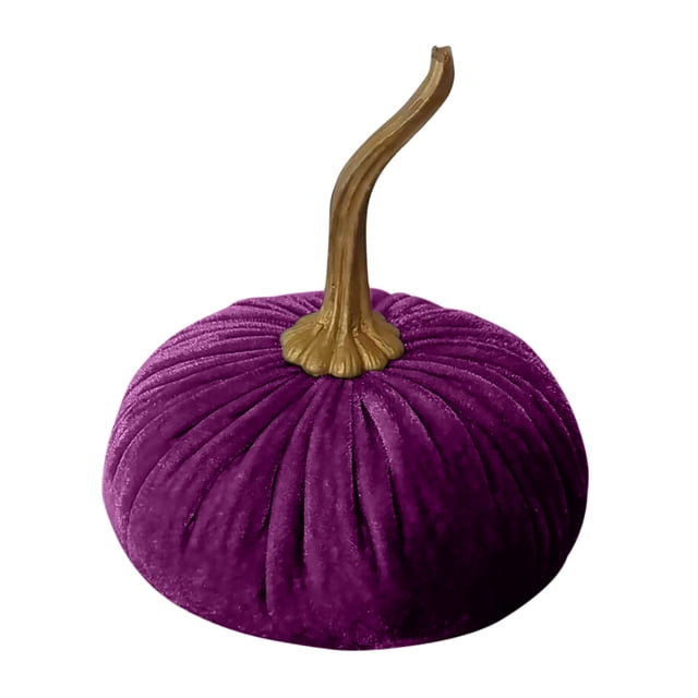 Mini Velvet Pumpkin Decor Set for Fall, 7cm Soft Fabric Pumpkins in 10 Colors, Versatile Seasonal Decorations for Thanksgiving, Weddings, and Tabletop Displays