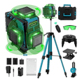 thumbnail image 1 of Nivel Láser Autonivelante 4d 360° 16 Líneas Verde 2 Baterías Recargables Con Trípode Xtellar verde, 1 of 4