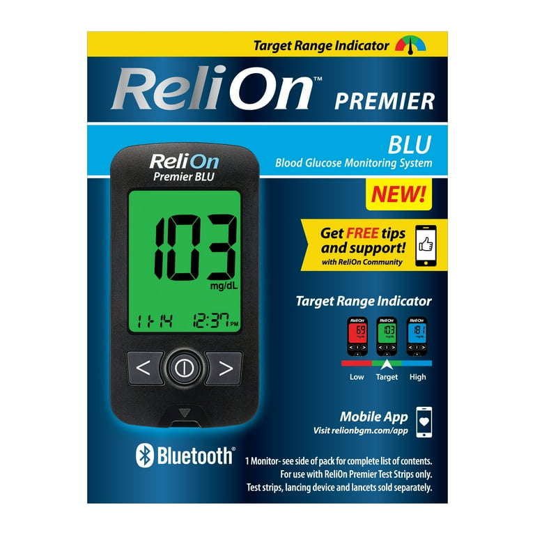 ReliOn Premier BLU Blood Glucose Monitoring System photo 1