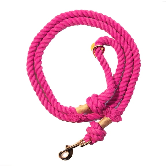 Dark Pink Boho Chic Style Dog Leash - Glow Pups