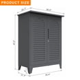thumbnail image 6 of 47 Inch Tall Metal Tool Storage Cabinet Christmas Gift – Slate Ample Storage Wall Mountable for Garage Warehouse Office Home Bathroom Utility Room, 6 of 25