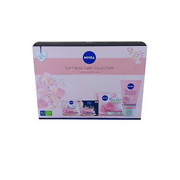 Nivea Soft Rose Care Set Day & Night Cream, MU Remover, Wash Gel & Wipes