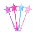 thumbnail image 1 of MasteelfCA 4PCS Portable Luminous Sticks Hollow-out Glow Sticks Five Pointed Star Shaped Glow Sticks Interesting Luminous Toy Lovely Glow Sticks for Concert Party Random Color, 1 of 7