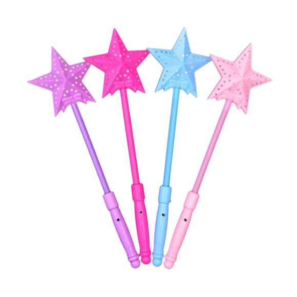 CIMAXIC Party 4PCS Portable Luminous Sticks Hollow-out Glow Sticks Five Pointed Star Shaped Glow Sticks Interesting Luminous Toy Lovely Glow Sticks for Concert Party Random Color