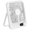 thumbnail image 1 of Ventilador USB/recargable Portátil Pequeña Pantalla Digital Escritorio Personal Refrigeración Ajustable para Oficina Camping, 1 of 9