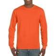 thumbnail image 4 of Gildan Mens Plain Crew Neck Ultra Cotton Long Sleeve T-Shirt, 4 of 5