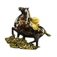 thumbnail image 1 of Estatua de caballo Fengshui Figura de resina Obra de arte Coleccionable Adorno de mesa para Vistoso, 1 of 9