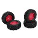 thumbnail image 5 of 4PCS RC Neumáticos de rueda Reemplazo de neumáticos de goma para vehículos de escalada Coche todoterreno 96 mm de diámetro Rojo YUNYI BRAND  Deportes, 5 of 8