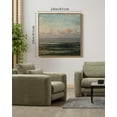 thumbnail image 3 of Drsoum Large 24x24in Natural Framed Vintage Seascape Wall Art Classic Retro Beach Landscape Wall Prints Farmhouse Kitchen Bathroom Office Decor, 3 of 6