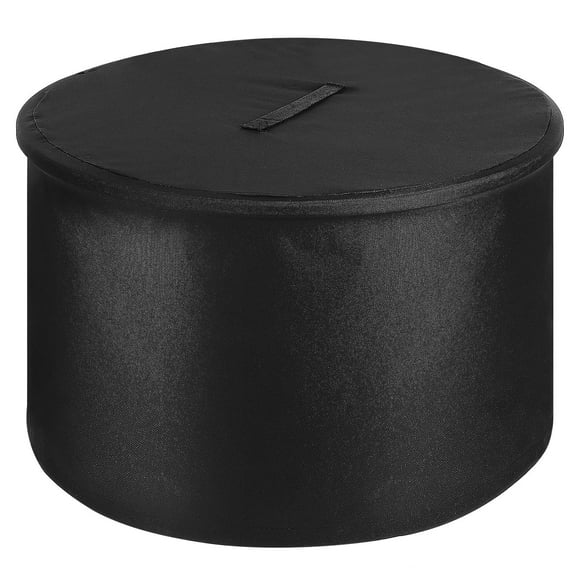 Mobestech Portable Fire Pit Protector Fire Pit Cover Black Waterproof Protective Cover for Outdoor Adventure 1 Set