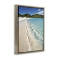 thumbnail image 3 of Stupell Industries Caribbean Beach Coast Brown Framed Floater Canvas Wall Art, design by Seven Trees Design, 3 of 9