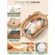 thumbnail image 5 of Bolsa para pañales MOMINSIDE, de neopreno, color marrón con cambiador, 5 of 6