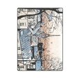 thumbnail image 1 of RYLABLUE Montmartre à Paris avec Tour Eiffel Jeté Couverture Lit Canapé Couverture 58x80 pouces, 1 of 3