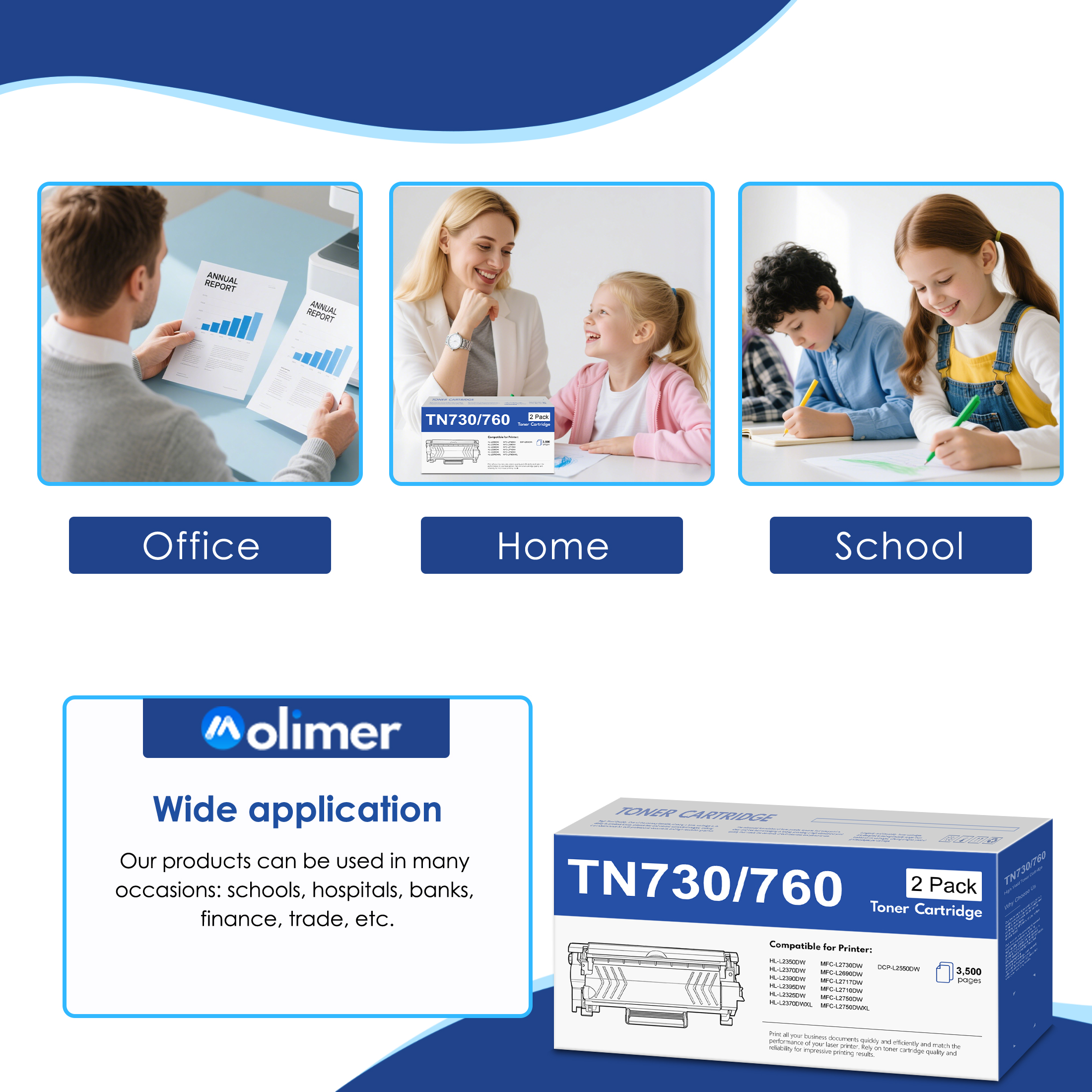 MOLIMER TN730/TN760 Toner Cartridges 2-Pack photo 3