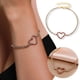 thumbnail image 1 of Pulseras para mujer, regalos para mujer, pulsera de moda para mujer con corazón dulce, creativa, brillante, con diamantes de imitación, color melocotón, minimalista, versátil, cadena de tenis, pulsera, 1 of 5