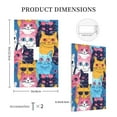 thumbnail image 3 of Daiia Colorful Cats Pattern Art Pattern Decorator Wall Plate Child Safe Outlet Cover, Switch and Outlet Covers,Size 1-Gang 5.0" x3.0" , Polycarbonate Thermoplastic-Style T, 3 of 6
