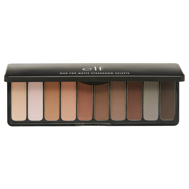 E.l.f. Mad for Matte 10pc Eyeshadow Palette, Nude Mood 