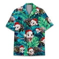 thumbnail image 2 of Funny Opossum Christmas Hawaiian Shirts For Men Christmas Lights Mens Hawaiian Shirts Short Sleeve Button Down Shirt Men, 2 of 7