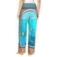 thumbnail image 2 of Bixox Women's Underwater Aquarium Arches Patterned Pajama Pants Loungewear, 2 of 5