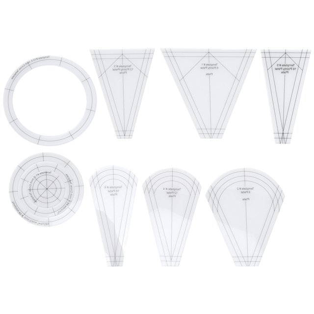 Plantilla de Acolchado, Reglas de Plantilla de 10 piezas acrílicas transparentes para empalme para tejer para acolchar para coser