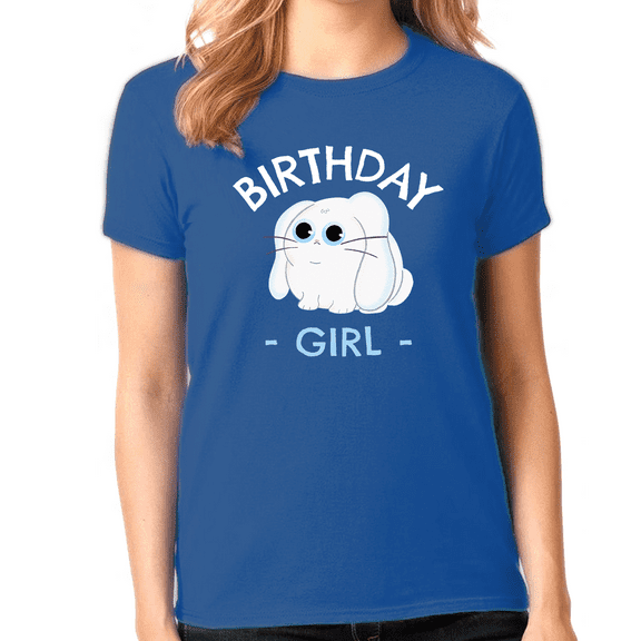 Birthday Girl Shirt Birthday Shirt Girl Cute Bunny Birthday Shirt Birthday Girl Outfit