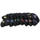 thumbnail image 2 of 9 Unids/Set Golf Iron Cover Cuero Golf Iron Head Covers Headcover Número Colorido Bordado(22 * 17 * 11cm-Negro) Ecomeon no, 2 of 5