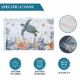 thumbnail image 6 of Sea Turtle Summer Ocean Coral Placemats Set of 4,Wipeable Washable Table Mats for Dining Tables, Nautical Starfish Conch Place Mats for Kitchen Event Party Tabletop Decor, 6 of 9