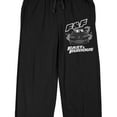 thumbnail image 2 of The Fast & The Furious Franchise Black Car and Logo Men's Black Sleep Pants-Small, 2 of 5