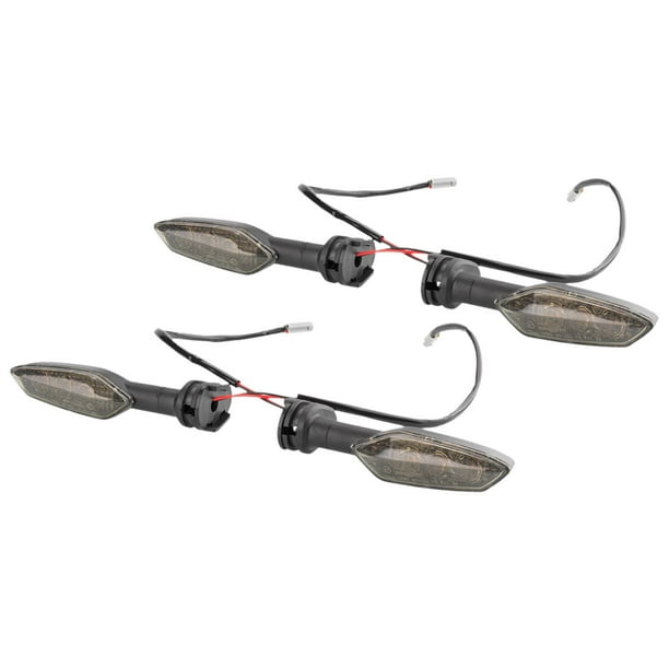 Accesorios para luces de giro de motocicleta compatibles con luz amarilla para FZ-25 Funda negra de 4 piezas