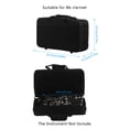 thumbnail image 3 of Bb Clarinet Case Gig Bag Backpack Box Water-resistant 600D Foam Cotton Padding with Adjustable Single Shoulder Strap, 3 of 7