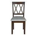 thumbnail image 5 of Harper & Bright Designs Dining Chairs Set of 2, Upholstered Chairs with Solid Wood Legs, Kitchen Chairs for Dining Room and Living Room, Brown, 5 of 10