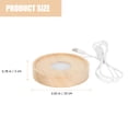 thumbnail image 2 of WHAMVOX Lighting Display Base Crystal Ball Stand White Small Lamp Base 1Pack, 2 of 4