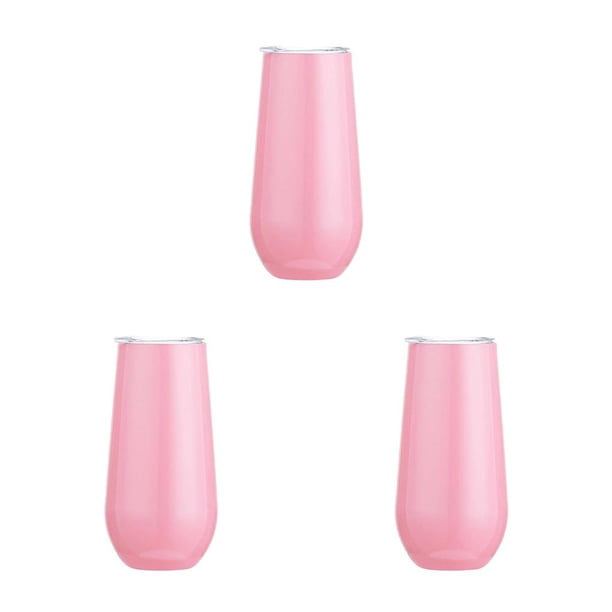 Bewildely Copas de cóctel, suministros para el hogar, estructura firme, flauta de champán, vaso tostado, regalo dulce, vaso de vino rosa Type1 NO1 Bewildely CBP277502