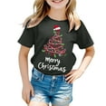thumbnail image 6 of Ulanda Toddler Christmas Shirts Girls Boys Christmas Tree Cake T Shirt Kids Xmas Tee Short Sleeve Tops (Grey, 3-4 Years), 6 of 6