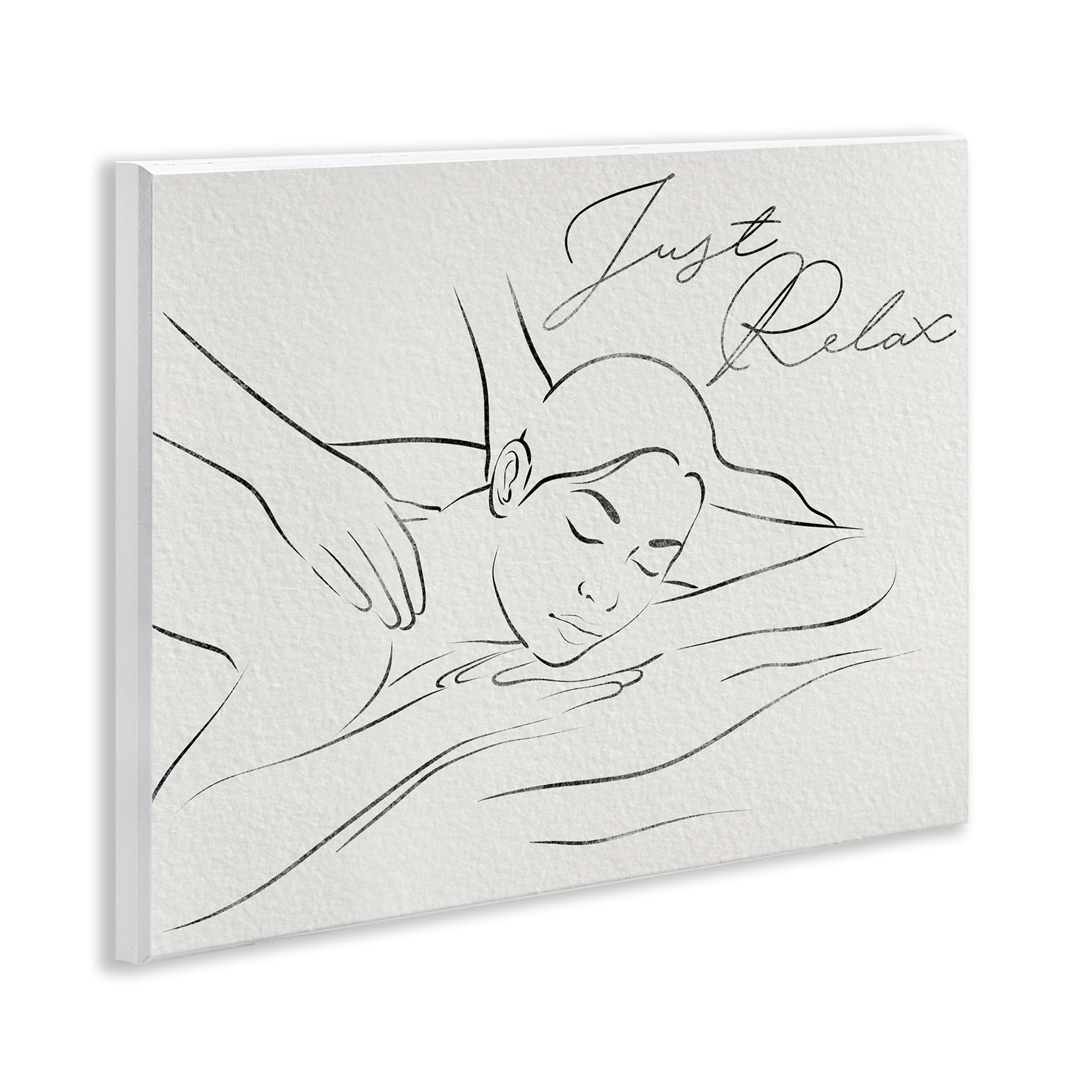 Stupell Industries Just Relax Massage Contour Wall Plaque Art, design by Marcus Prime
