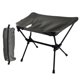 thumbnail image 1 of Silla de camping plegable con taburete y bolsa de almacenamiento, reclinable y portátil. Reposapiés. Negro, 1 of 9