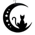 thumbnail image 1 of Village Wrought Iron HOS-292 Cat & Moon- Decorative Hanging Silhouette, 1 of 1