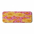 thumbnail image 1 of Floral Computer Mouse Pad, Funky Vibrant Colored Flower Burst Little Daisies Bouquet Abstract Artwork, Rectangle Non-Slip Rubber Mousepad Large, 31" x 12", Yellow Pink Orange, by Ambesonne, 1 of 2