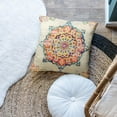 thumbnail image 5 of Boho Orange Throw Pillow Cover Carpet Pattern Antique Ethnic Decorative Pillow Cases Home Decor Square 18x18 Inches Pillowcase, 5 of 6