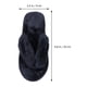 thumbnail image 3 of 1 par de pantuflas de algodón para el hogar, antideslizantes, de felpa, para invierno, acolchadas, negras, talla 36/37, 24 cm, 7 EE. UU., 4,5 Reino Unido, 38 UE, 9,432 pulgadas, 3 of 5