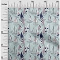 thumbnail image 2 of oneOone Cotton Cambric Baby Blue Fabric Yacht Dress Material Fabric Print Fabric By The Yard 42 Inch Wide, 2 of 6