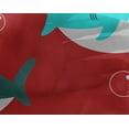 thumbnail image 5 of oneOone Georgette Viscose Red Fabric Shark Print Kids Sewing Fabric By The Yard Printed Diy Clothing Sewing Supplies 42 Inch Wide, 5 of 6