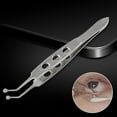 thumbnail image 2 of figatia Meibomian Gland Expressor Forceps Eye Tool Stainless Steel Ophthalmological High Small Round Head, 2 of 7