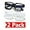 2 Pack (Black + White), variant on Square Thick Frame Glasses for Women Men Fashion Blue Light Glasses Trendy Chic Computer Eyeglasses (White)