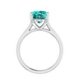 thumbnail image 4 of Sterling Silver with Paraiba Tourmaline Solitaire Ring, 4 of 6