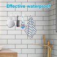 thumbnail image 3 of 5/10/20 piezas Gancho de almacenamiento de pared Soporte de enchufe de alimentación sin perforaciones Gancho invisible para cocina Colgador adhesivo de pared para baño, A, 5 piezas, 3 of 5