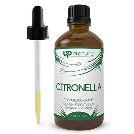 Citronella Essential Oil with Glass Dropper Best for Candle Making & Torches