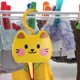 thumbnail image 2 of Pinzas para perchas: Ganchos para ropa con forma de gato de dibujos animados con pinzas. Pinzas de plástico para ahorrar espacio en el armario, para pantalones, ropa, baño y cocina., 2 of 7